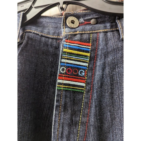 Coogi Jeans Mens Hip Hop Baggy Colorful Wild Embroidered Size 38 x 34 - Picture 11 of 16